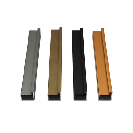 Aluminum Glass Front Wardrobe Cabinet Profile Frame for Bedroom Storage Closet with Display Doors