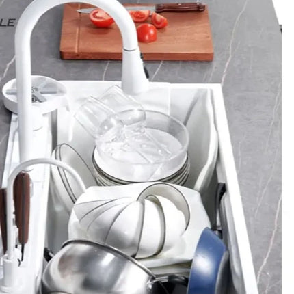 Robinet cascade en acier inoxydable 304 pour évier de cuisine multifonction