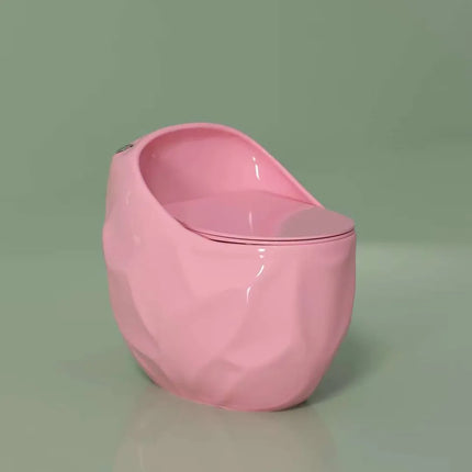 Egg Shaped Closet S-trap Siphon Jet Flushing One Piece Ceramic WC Toilet Bowl Porcelain Highend Quality