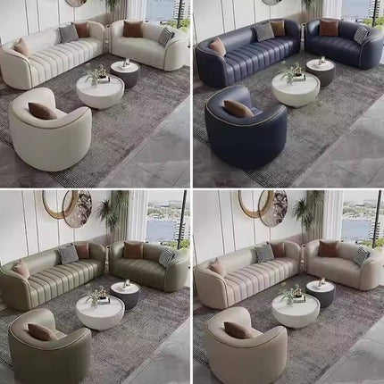 Modern Luxury Stainless Steel Chesterfield 3 Seat Sectional Sofa Set Pink White Curved Wedding Sofa for Living Room Made Fabric