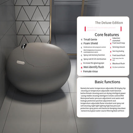 Hotel Sanitary Ware One Piece Water Closet Electric Bidet Toilet Bowl Floor Mounted Bathroom Intelligent Smart Toilet