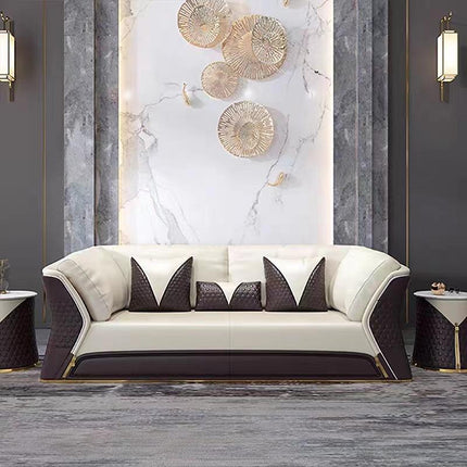 Light Luxury Modern Luxury Sofa Living Room Furniture Leather Sofa Living Room Combination Sofa Set