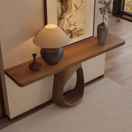 Solid Wooden Entrance Table Luxury New Home Decoration Convertible Wall Entry Corridor Living Room Storage Furniture