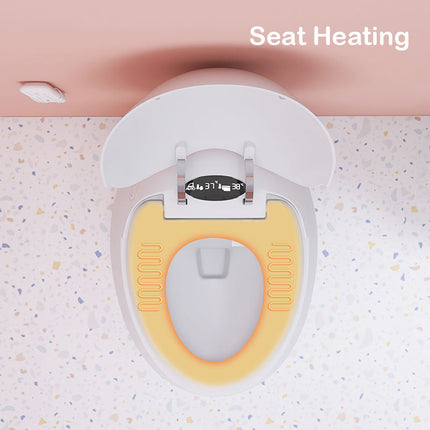 Egg Shaped Sanitary Ware Toilet Floor Mounted Intelligent Toilet Round Smart Toilet with Remote Control