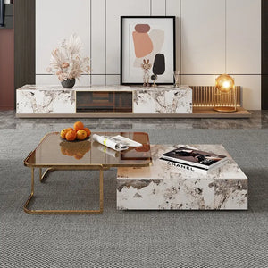 Modern Design Italian Style Luxury Gold Coffee Table