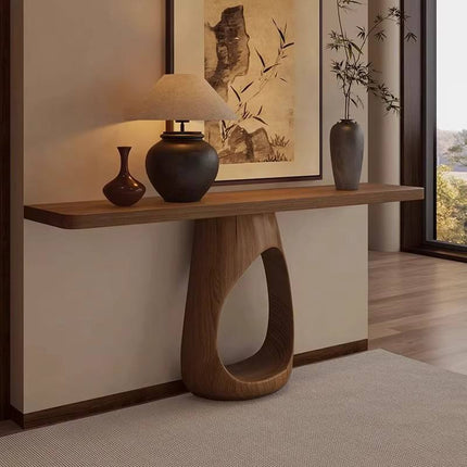 Solid Wooden Entrance Table Luxury New Home Decoration Convertible Wall Entry Corridor Living Room Storage Furniture
