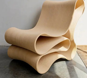Nordic Designer Modern Special-Shaped Chair Design Glass Fiber Back Chair