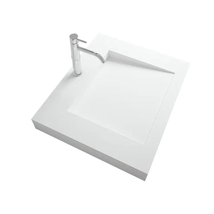 Wash Basin Bathroom Vessel Sink with Slope Design