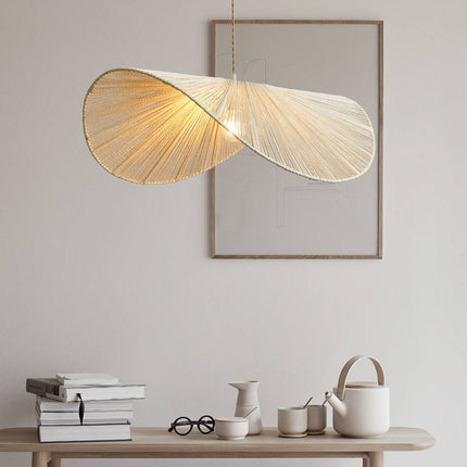 Japanese Wabi-sabi Style Retro Chandelier, Simple And Elegant Bedroom, Living Room Lamp, Dining Room, Hand-woven Homestay Hemp
