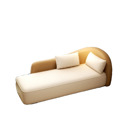 Light Luxury Modern Single-Seat Curved Chaise Lounge Chair Small Living Room, High-End Leisure, Hotel & Beauty Salon Velvet