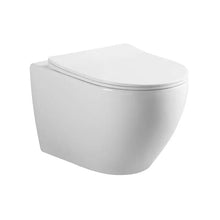 Load image into Gallery viewer, Rimless Ceramic Sanitary Ware One Piece White Wall Hung Wc Toilet For Bathroom
