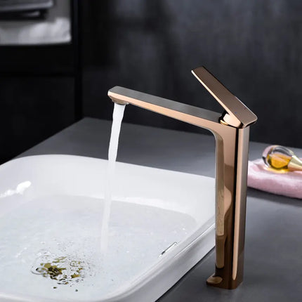 Luxury  Modern Rose Gold Brass Tap