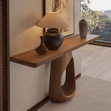 Solid Wooden Entrance Table Luxury New Home Decoration Convertible Wall Entry Corridor Living Room Storage Furniture