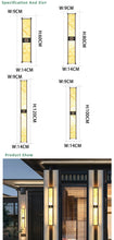 Load image into Gallery viewer, Modern Long Wall Gate Lights Led Exterior Wall Light
