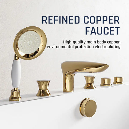 Round Stone Bathtub Solid Surface Freestanding Massage SPA Bathtub