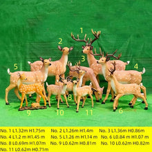 Cargar imagen en el visor de la galería, Deer Statues Life-Size Outdoor Garden Fiberglass Animal Sculpture
