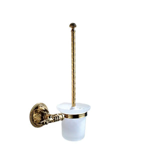 Italian European luxury bathroom accessories hanger toilet brush