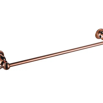 Wandmontiertes Badezimmer-Accessoire-Set aus Edelstahl in Roségold 