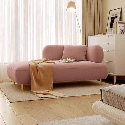 Modern Scandinavian Simple Cream Single Chaise Longue Bean Bag Sofa for Living Room Bedroom Balcony Lounge Chair for Modern