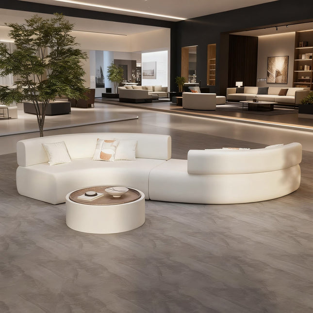 Hotel Beauty Salon Office Lobby Waiting Area Reception Sofa Curved Shaped Double-sided S-shaped Sofa Minimalist