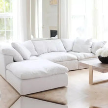 Lade das Bild in den Galerie-Viewer, Italian Modern Lounge Suite Sofa Set Living Room White Feather Module
