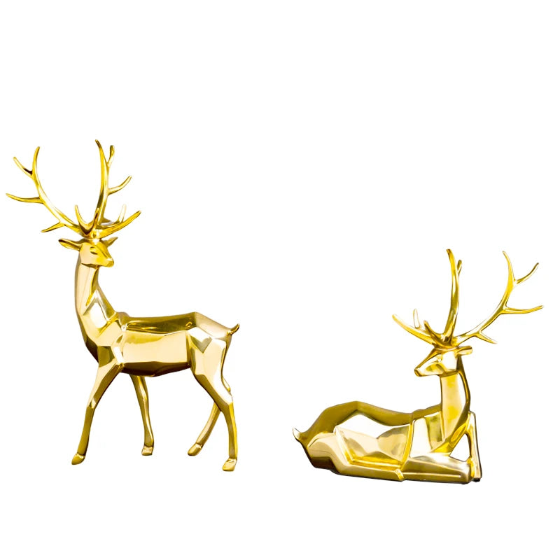 Modern Luxury High-Grade Resin Reindeer Sculpture Home Decoration Statue