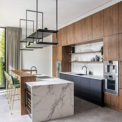 Modern Apartment Luxury Pantry Kitchen Living Room Wood LED Marble Bench Top Accessories Wine Furniture Cabinets Set Designs