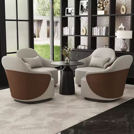 Fashionable Waiting Chair with Plush Upholstery Sturdy Wood Structure for Restaurant Waiting Area