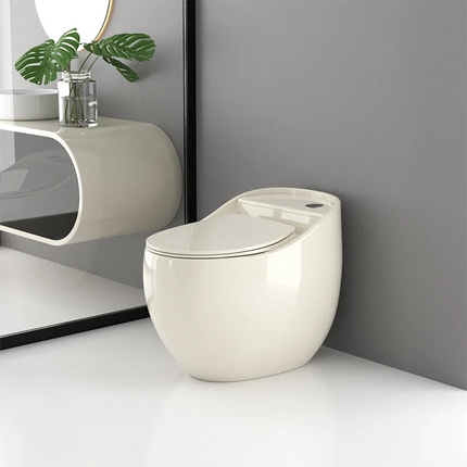 Modern Siphonic One Piece Milky White Elegant Toilet Bowl for Bathroom