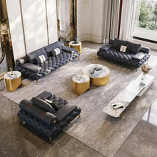 Cargar imagen en el visor de la galería, Luxury high-end Synthetic Leather Sofa Set for Living Room
