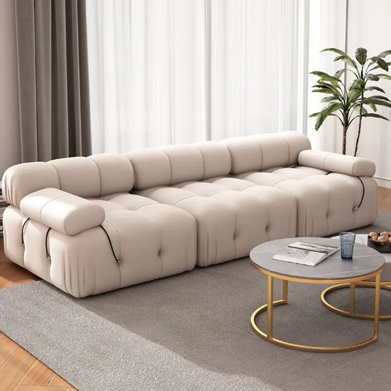 Luxury Modern Style Artistic Velvet Fabric Couch Full Set 3seater, 2seater and ottoman