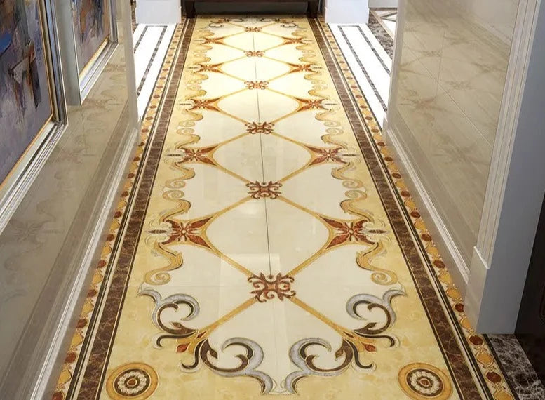 600X600 Living room polished crystal carpet Tiles 800X800 Entrance aisle European style luxury restaurant Floor tiles puzzle