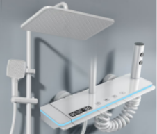 Aluminum Shower Air Bnb Simple Thermostatic Wall Shower Aluminum