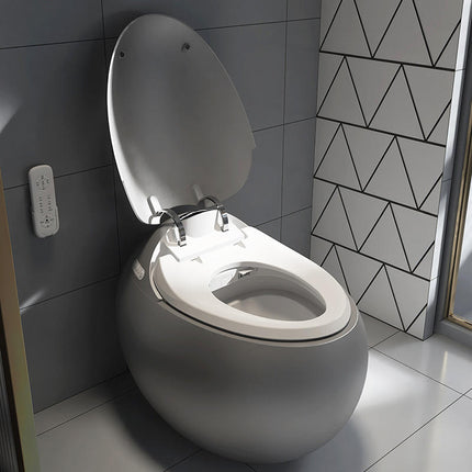 Hotel Sanitary Ware One Piece Water Closet Electric Bidet Toilet Bowl Floor Mounted Bathroom Intelligent Smart Toilet