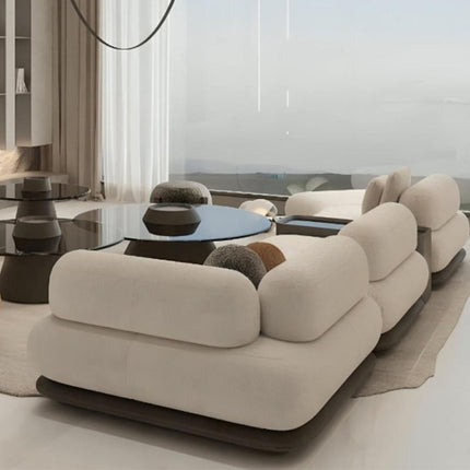 Modern Sitting Room Home Furniture Luxury Design Italian Sectional Sofa Set Furniture Villa Living Room Couches