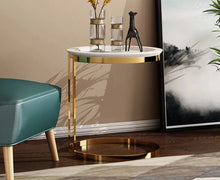 Load image into Gallery viewer, Modern Design Gold Metal Round Center Table

