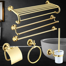 Charger l&#39;image dans la galerie, Antique Brass Gold Bathroom Accessories Set
