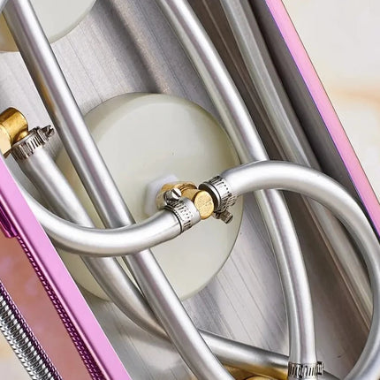 Stainless Steel Pink Shower Panel with Shower System