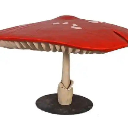 Fiberglass Mushroom Umbrella Sculpture Giant Mushroom Statue For Garden