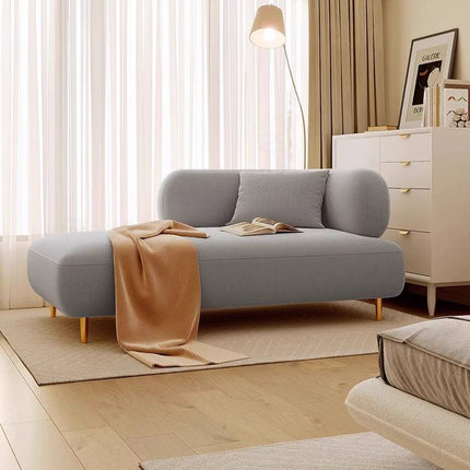 Modern Scandinavian Simple Cream Single Chaise Longue Bean Bag Sofa for Living Room Bedroom Balcony Lounge Chair for Modern