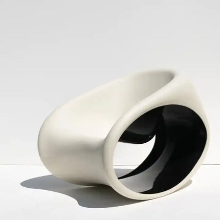 Fiberglass Modern Style Chair Home Patio Garden Leisure Chair Art