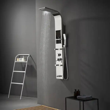 Shower Wall Bathroom Panel 304 Stainless Shower Panel with Shelf