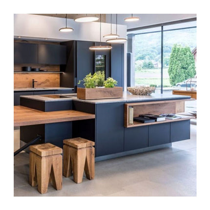 Modern Apartment Luxury Pantry Kitchen Living Room Wood LED Marble Bench Top Accessories Wine Furniture Cabinets Set Designs