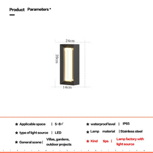 Outdoor Wall LED Light Waterproof Solar Garden Lights