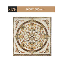 Charger l&#39;image dans la galerie, Luxury gold plated carpet tiles for villa hotel golden circle for hall entry and living room puzzle floor tiles polished crystal
