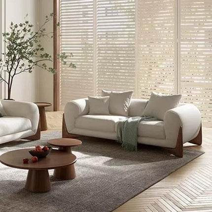 Modern Design Modular Velvet Sofa Set with Wooden Legs Custom Beautiful Living Room Sectional for Hotels and Villas