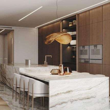 Modern Apartment Luxury Pantry Kitchen Living Room Wood LED Marble Bench Top Accessories Wine Furniture Cabinets Set Designs