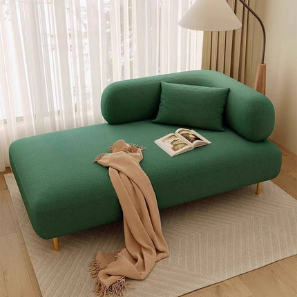 Modern Scandinavian Simple Cream Single Chaise Longue Bean Bag Sofa for Living Room Bedroom Balcony Lounge Chair for Modern