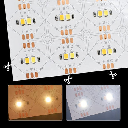 Flexible LED Light Sheets Single Color Ultra Bright DC24V Panel Light Sheet for Marble Countertops