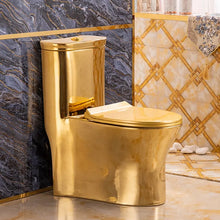 Charger l&#39;image dans la galerie, Luxury Bathroom Toilet Bowl Ceramic Porcelain Gold
